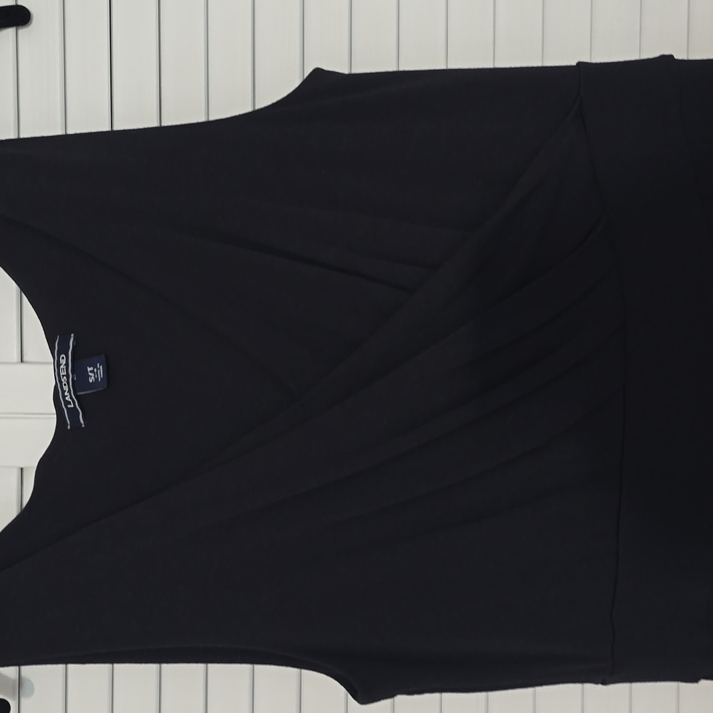 Lands' End Black Sleeveless  Dress In Small/tall - Picture 2 of 6